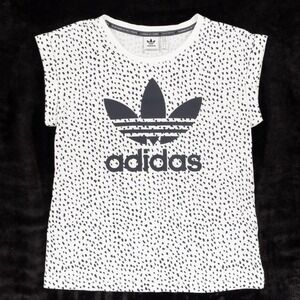 Adidas Originals NMB Tee Women's Extra Small White Polka Dot